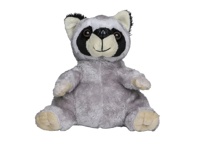 MiniFeet Waschbär Kuddel - Kuscheliger Plüschwaschbär in eleganter Graufärbung Perfektes Spielzeug für Kinder TK Gruppe® Grosshandel 