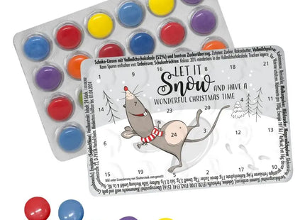 Miniatur Adventskalender Weltrekord mit täglichen Schokolinsen TK Gruppe® Grosshandel 