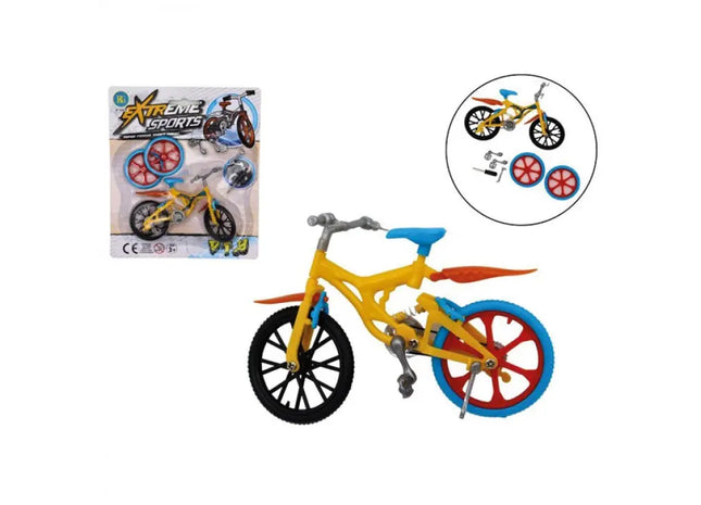 Miniatur BMX Fingerbike, 12.5 cm, mit Zubehör, Für Geschicklichkeitsspiele TK Gruppe® Grosshandel 