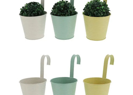 Mittelgroße Hänge-Übertöpfe mit Rillen, 3er-Set, Durchmesser ca. 14cm - Modernes Design TK Gruppe® Grosshandel 