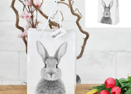 Mittelgroße Häschen Geschenktasche, Entzückendes Design, Ca. 23cm Hoch - Ideal für Geschenke! TK Gruppe® Grosshandel 