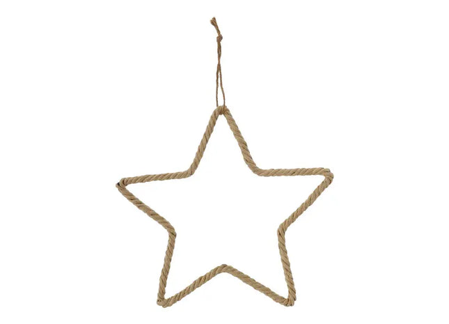 Mittelgroßer Hängestern, Naturdesign, Öko-Freundlich, 28cm Durchmesser TK Gruppe® Grosshandel 