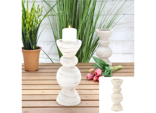 Mittelgroßer Kerzenhalter, Design 2, 26 cm Hoch - Elegantes Dekoelement TK Gruppe® Grosshandel 