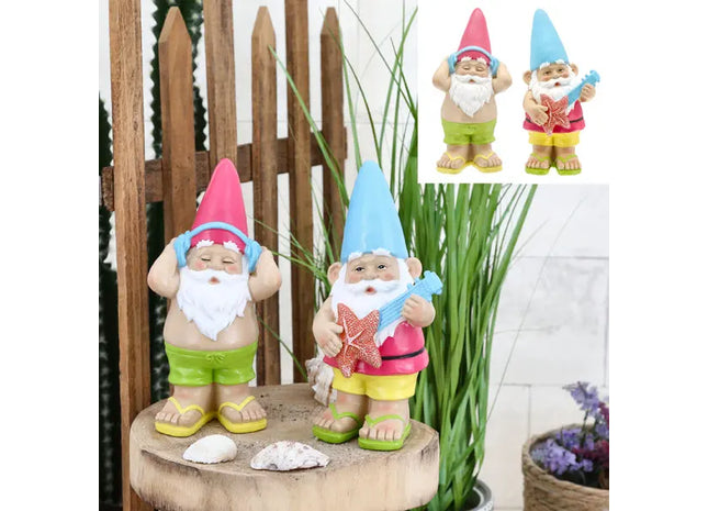 Mittelgroßes Gartenzwerg-Set, 2er-Pack, Höhe 23cm TK Gruppe® Grosshandel 