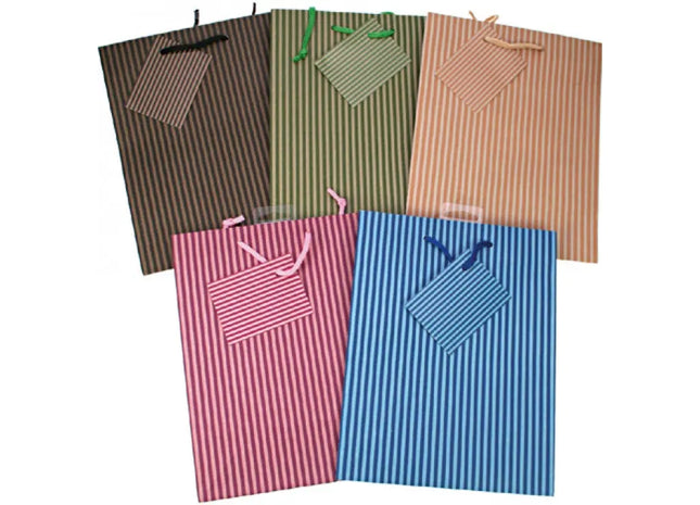 Mittlere Geschenktüte aus Kraftpapier, 23x18x10cm - Umweltfreundliche & stilvolle Verpackung TK Gruppe® Grosshandel 