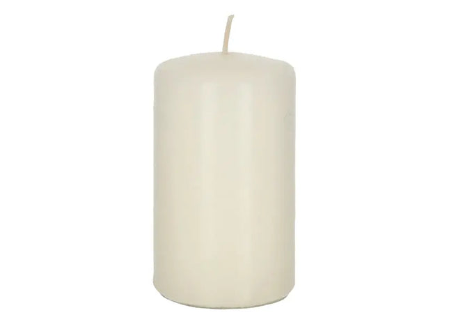 Mittlere Stumpenkerze in Creme, 6x10cm - Stilvolle Wohnraumdekoration TK Gruppe® Grosshandel 