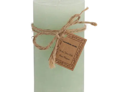 Mittlere Türkis Gefrostete Stumpenkerze, Texturiert, 7x13cm TK Gruppe® Grosshandel 