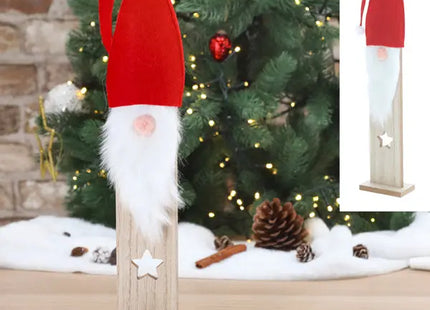 Mittlere Weihnachtsmann-Stele - Festliche Skulptur, 40 cm hoch TK Gruppe® Grosshandel 