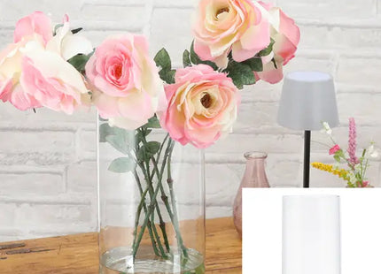 Mittlere Zylinder Glasvase, Transparent, 15 cm Durchmesser, 30 cm Hoch TK Gruppe® Grosshandel 