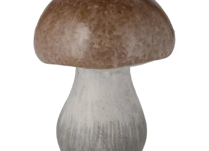 Mittlerer Deko-Pilz in Braun - Rustikales Flair, 12cm Höhe TK Gruppe® Grosshandel 
