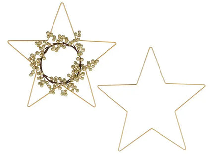 Mittlerer Stern zum Hängen DIY, Gold, Dekoration, ca. 46cm Durchmesser - Stilvoll für Zuhause und Events TK Gruppe® Grosshandel 