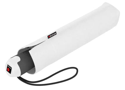 Mittlerer Taschenschirm E.200 duomatic - weiß: Elegant, automatisch, robust, ideal für unterwegs TK Gruppe® Grosshandel 
