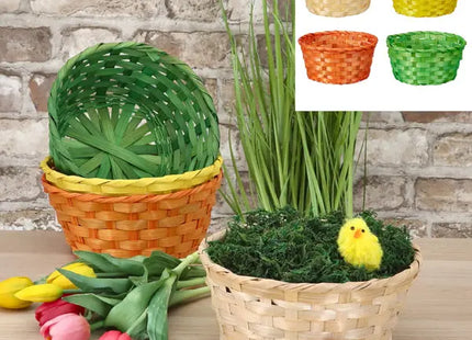 Mittleres Rundes Osterkörbchen-Set, 4er-Pack, Durchmesser 20cm TK Gruppe® Grosshandel 