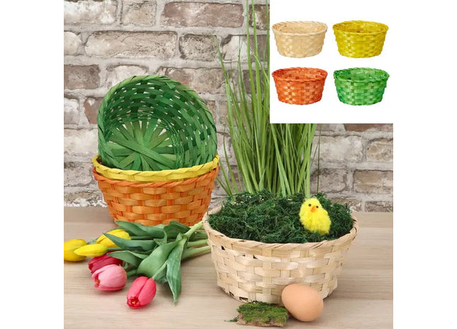 Mittleres Rundes Osterkörbchen-Set, 4er-Pack, Durchmesser 20cm TK Gruppe® Grosshandel 