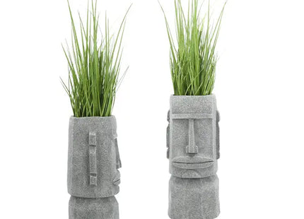 Moai Kopf Pflanztopf, Design 1, Höhe 46 cm TK Gruppe® Grosshandel 