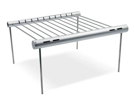 Mobiler BBQ Grill – Tragbarer und stilvoller Grill in Silber TK Gruppe® Grosshandel 