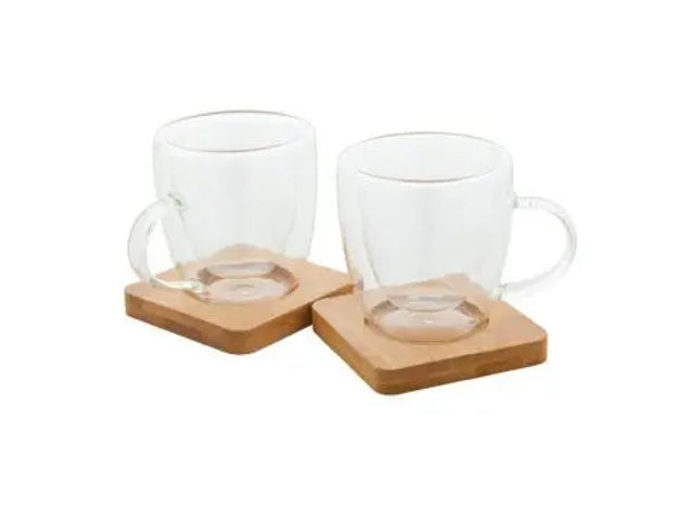 Mocaboo Espressotassen-Set: Transparentes Design, natürliche Eleganz TK Gruppe® Grosshandel 