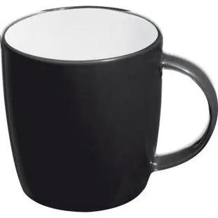 Moderne 300ml Keramiktasse Martinez - schwarz Stilvolle Tasse für Kaffee, Tee & heiße Getränke TK Gruppe® Grosshandel 