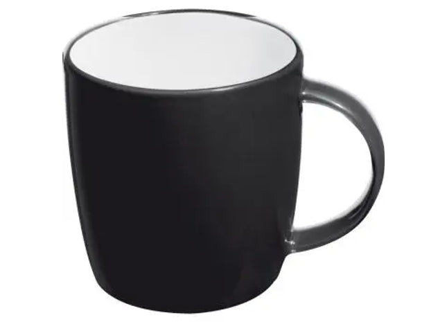 Moderne 300ml Keramiktasse Martinez - schwarz Stilvolle Tasse für Kaffee, Tee & heiße Getränke TK Gruppe® Grosshandel 