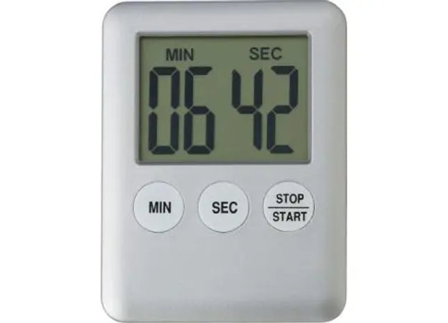 Moderne Küchenuhr aus Kunststoff Lorelei - Silber, Stilvolle Wanduhr für Ihre Küche TK Gruppe® Grosshandel 