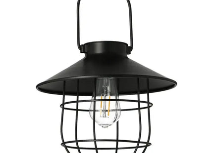 Moderne Solar-Hängeleuchte in Schwarz, Ca. 22x20cm – Umweltfreundliche Gartenbeleuchtung TK Gruppe® Grosshandel 