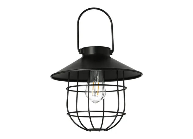 Moderne Solar-Hängeleuchte in Schwarz, Ca. 22x20cm – Umweltfreundliche Gartenbeleuchtung TK Gruppe® Grosshandel 