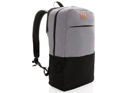 Moderner 15.6 USB & RFID Laptop-Rucksack, Umweltbewusst - Schwarz TK Gruppe® Grosshandel 
