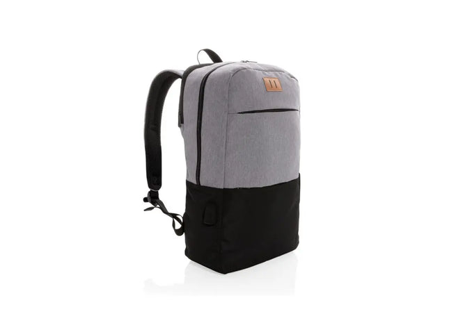 Moderner 15.6 USB & RFID Laptop-Rucksack, Umweltbewusst - Schwarz TK Gruppe® Grosshandel 