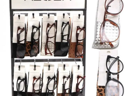 Modische Lesebrillen-Kollektion, 60 Stück mit Metallständer - Vielfältige Sehhilfen TK Gruppe® Grosshandel 