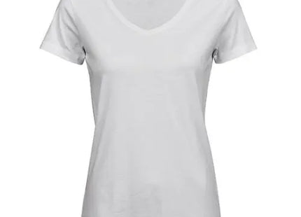 Modisches Damen V-Neck Luxus-T-Shirt, perfekt für elegante Outfits TK Gruppe® Grosshandel 