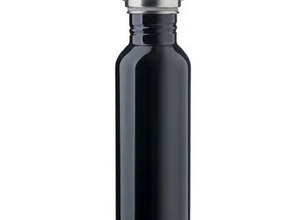 Mohnblume Edelstahl-Wasserflasche, 500ml, Schwarzes Finish TK Gruppe® Grosshandel 