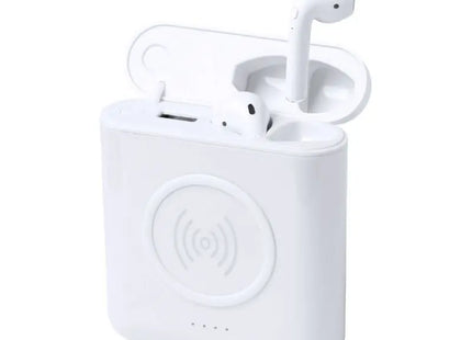 Molik 2-in-1 Powerbank & Kopfhörer in Weiß - Doppelte Funktionalität TK Gruppe® Grosshandel 