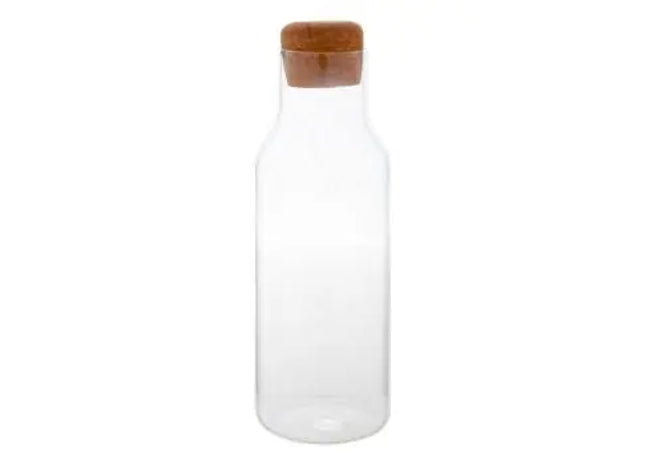 Molokai XL Wasserkaraffe - Transparente, natürliche Glaskaraffe, extra groß für stilvolle Erfrischungen TK Gruppe® Grosshandel 