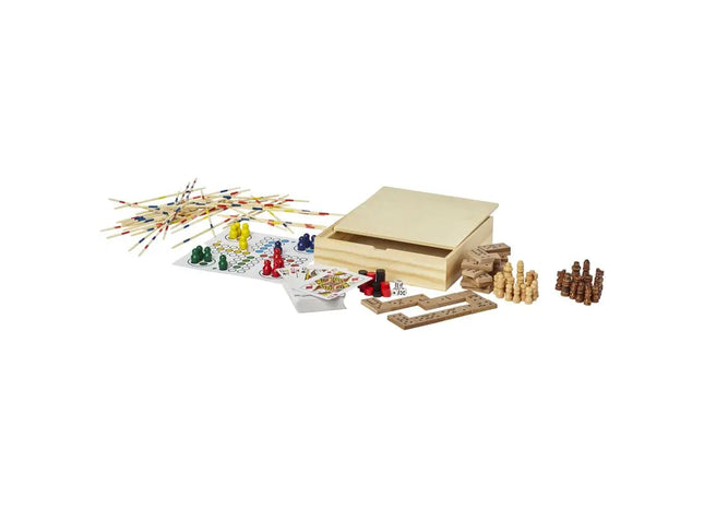 Monte-carlo Luxus-Brettspielset in Naturholz - Eleganz & Spielspaß vereint TK Gruppe® Grosshandel 