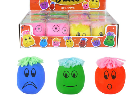 Moody Squeeze Face Stressball, 6cm – Weiches, quetschbares Anti-Stress-Spielzeug TK Gruppe® Grosshandel 