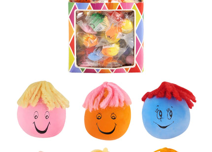 Moody Squeeze Gesichter, 3-4 cm, Verschiedene Farben - Stressabbau Spielzeug TK Gruppe® Grosshandel 