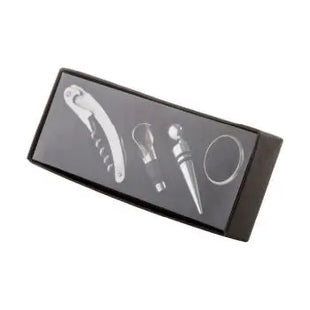 Moristel Elegantes Weinset - Silber, Modernes Wein-Zubehör TK Gruppe® Grosshandel 