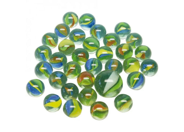 Mother-of-Pearl Glas Murmeln 50+1 im Netz - Schillernde Dekokugeln für vielseitige Anwendungen TK Gruppe® Grosshandel 