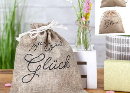 Motivierende Geschenkbeutel mit Sprüchen, 2er-Set, Geschenktaschen mit Botschaft TK Gruppe® Grosshandel 