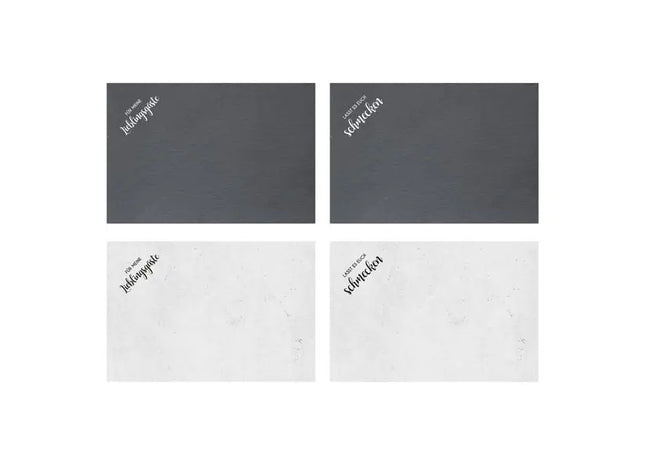 Motivierende Spruch-Platzmatten, 4er-Set, 44x29cm – Tischdekoration TK Gruppe® Grosshandel 