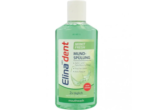 Mouth Rinse Elina 250ml Minty Fresh, Alcohol-Free Oral Care Solution TK Gruppe® Grosshandel 