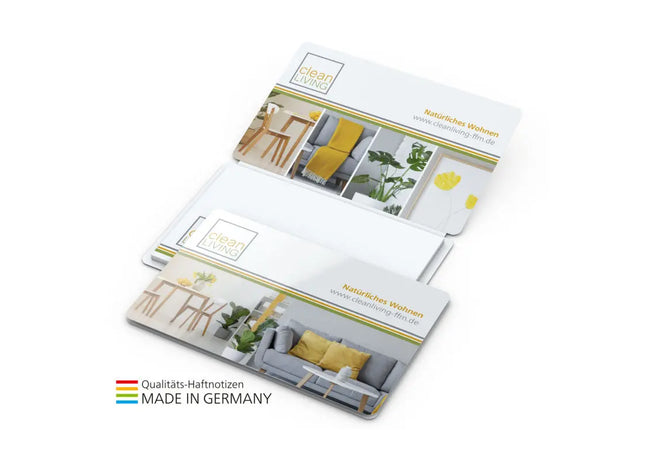 Multi-Card Haftnotiz individuell bedruckt inkl. 4C-Druck – Personalisierbare selbstklebende Notizzettel TK Gruppe® Grosshandel 