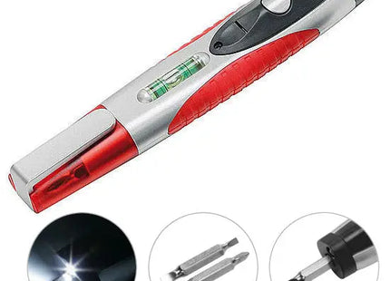 Multi-Tool in Silber-Rot - Vielseitiges Gadget für Alltag & Abenteuer TK Gruppe® Grosshandel 