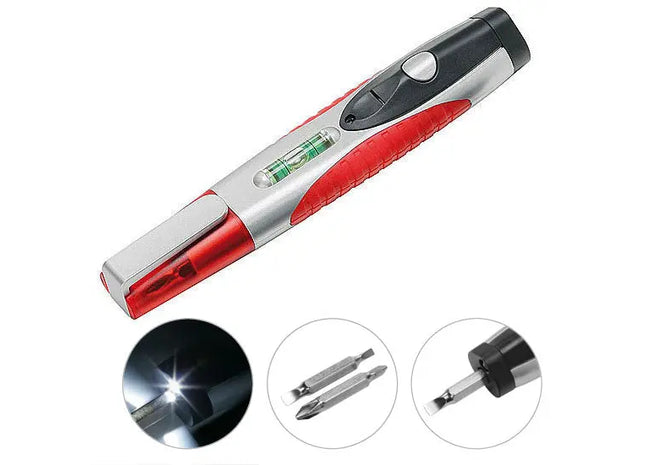 Multi-Tool in Silber-Rot - Vielseitiges Gadget für Alltag & Abenteuer TK Gruppe® Grosshandel 