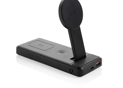 Multifunktionale Energie: Fenwick 10.000mAh 3-in-1 Powerbank aus RCS recyceltem ABS – Schwarz TK Gruppe® Grosshandel 