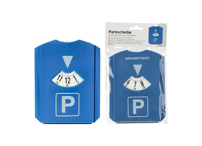 Multifunktionale Parkscheibe mit Eiskratzer und Gummilippe - Autozubehör TK Gruppe® Grosshandel 