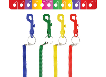 Multifunktionale Spirale 12 cm mit Clip – 4 verschiedene Farben, vielseitig einsetzbar TK Gruppe® Grosshandel 