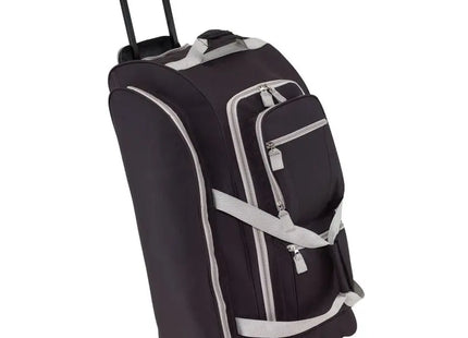 Multifunktionale Trolley-Reisetasche 9P - Stilvolle Reisetasche in Grau-Schwarz TK Gruppe® Grosshandel 