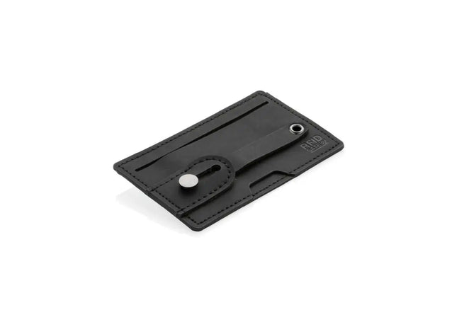 Multifunktionaler 3-in-1 RFID-Kartenhalter für Smartphones - Elegant in Schwarz TK Gruppe® Grosshandel 