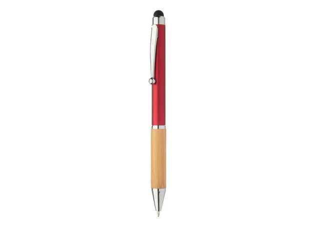 Multifunktionaler Bollys Touchpen mit Kugelschreiber - Roter Stylus und Schreibgerät TK Gruppe® Grosshandel 
